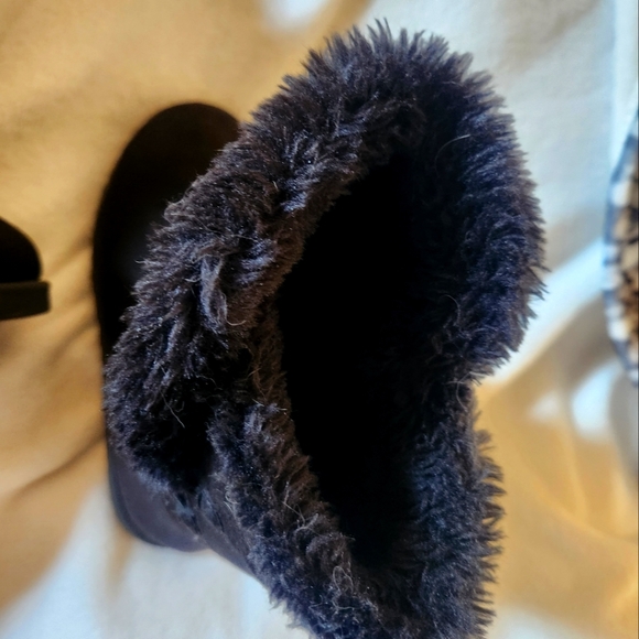 Black winter memory foam boots size 5 - Picture 4 of 5